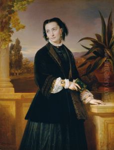 Auguste Engerth, die Gattin des Kunstlers by Francis Hayman