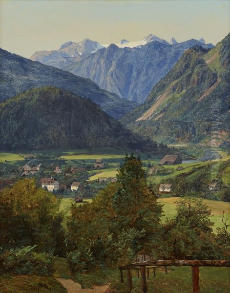 Der Dachstein vom Sophien-Doppelblick bei Ischl - view 1