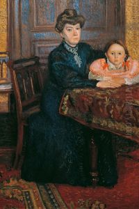 Frau mit Kind (Mathilde Schonberg mit Tochter Gertrud) by Richard Gerstl