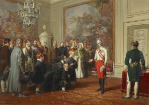 Kaiser Franz I. erteilt allgemeine Audienz Kaiser Franz I. erteilt allgemeine Audienz
