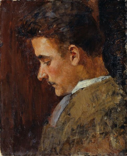 Jugendbildnis Rudolf Steindl, Schwager des Kunstlers - view 1