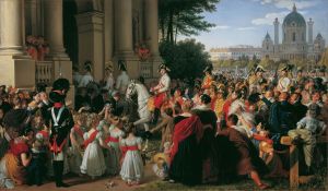 Der Einzug von Kaiser Franz I. in Wien nach dem Pariser Frieden am 16. Juni 1814