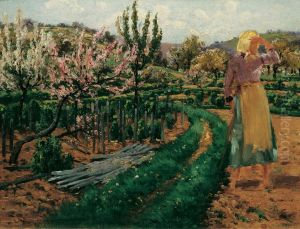Madchen im Obstgarten Madchen im Obstgarten