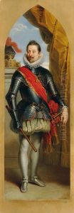 Kaiser Ferdinand II. stehend by Johann Peter Krafft