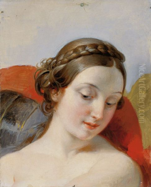 Kopf eines jungen Madchens (Studie zu "Rudiger und Angelica") - view 1