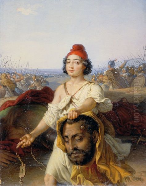 David mit dem Haupt Goliaths - view 1