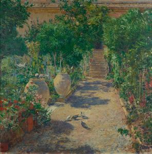 Taormina im Sonnenschein by Johann Victor Kramer