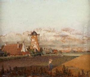 Paysage Au Moulin by Jean-Michel, Michel Cazin