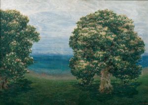 Blooming Chestnut Trees