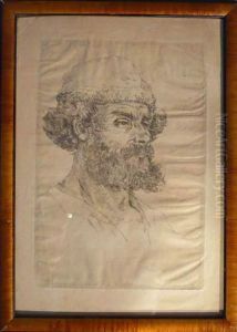 Cazin -" Homme Barbu Aubonnet> by Jean-Michel, Michel Cazin