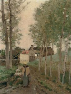 La Laitiere Sur Le Chemin De Retour by Marie, Nee Guillet Cazin