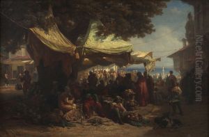 Markt von Konstantinopel by Alois Schonn