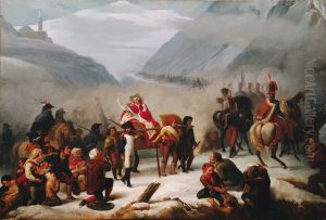 Pope Pius VII Crosses the Alps by Giuseppe Sogni