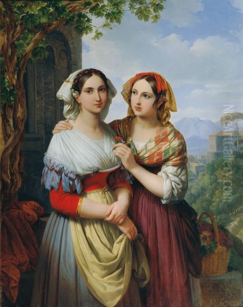 Two Girls in a Landscape - view 1