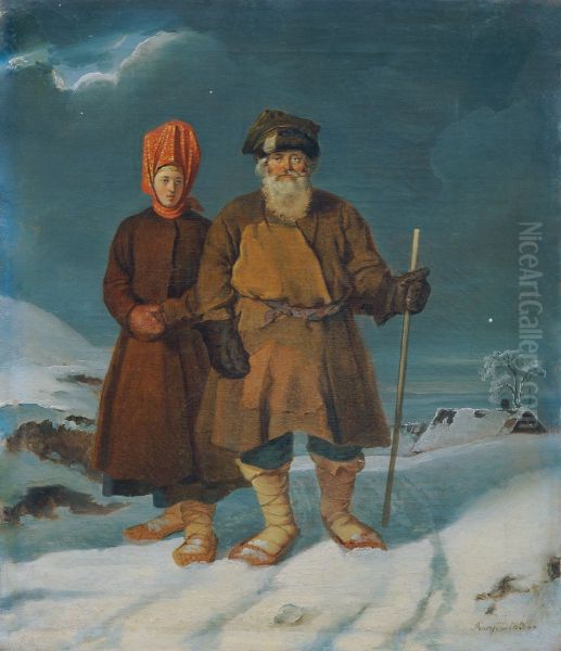 Russian Peasant Couple - view 1