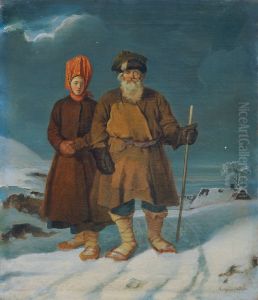 Russian Peasant Couple by Matthias Ranftl