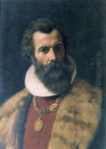 Bartiger Mann in altdeutscher Tracht Bartiger Mann in altdeutscher Tracht