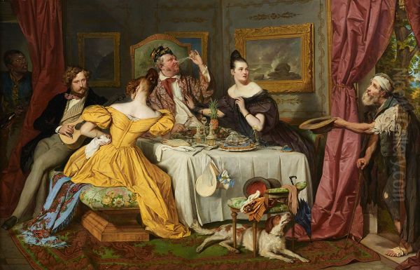 Banquet of a rich glutton - view 1