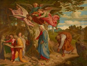 Der Gang Mariens uber das Gebirge by Joseph von Fuhrich