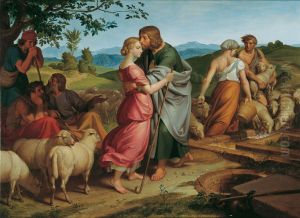Jacob Encountering Rachel with her Father's Herds by Joseph von Fuhrich