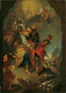 Farewell to the Apostles Peter and Paul Before Their Martyrdom by Franz Anton Maulbertsch