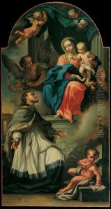 Der heilige Johannes von Nepomuk empfangt von Maria den Sternenkranz