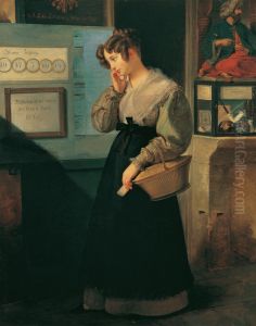 Madchen vor dem Lotteriegewolbe