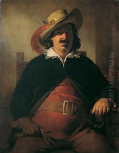 Der Landschaftsmaler Ignaz Raffalt als Falstaff