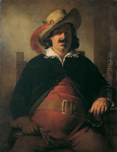 The Landscape Painter Ignaz Raffalt as Falstaff - view 1