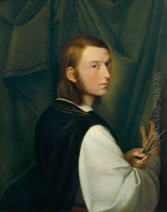 Selbstportrat by Johann Scheffer von Leonhardshoff