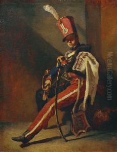 Der Trompeter der Orleans-Husaren by Theodore Gericault