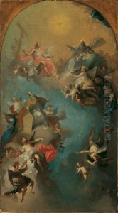 Die Aufnahme des heiligen Augustinus in den Himmel Die Aufnahme des heiligen Augustinus in den Himmel