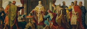 Leopold the Saint rejects the imperial crown by Karl von Blaas