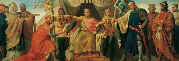 Friedrich Barbarossa belehnt Heinrich Jasomirgott und Heinrich den Lowen - view 1