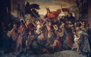 Der Empfang Manfreds (1231-1266) bei den Sarazenen in Luceria im Jahre 1254 Der Empfang Manfreds (1231-1266) bei den Sarazenen in Luceria im Jahre 1254
