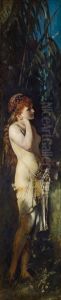 Die funf Sinne: Das Gehor by Hans Makart