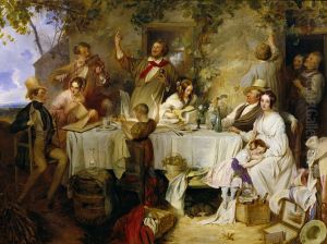 Wine women and singing by Josef Franz Danhauser