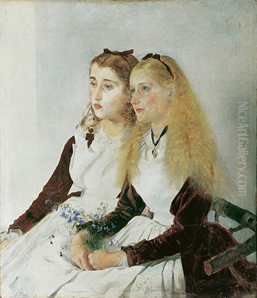 The Artist's Nieces, Elisabeth and Maja - view 1