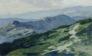 Riesengebirge (aus der Mappe ,,16 Ansichten tschechischer Landschaften 'Ceska Krajina'") by Ferdinand Frantisek Engelmuller