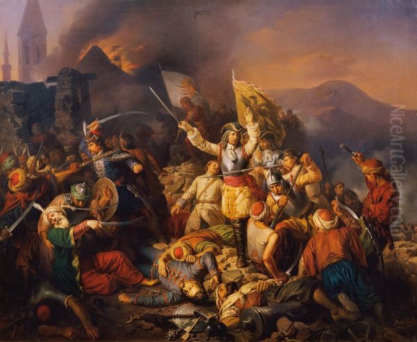 Die Ruckeroberung Ofens aus der Hand der Turken im Jahr 1686 - view 1