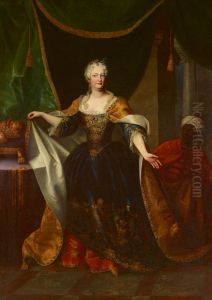 Elisabeth Christine von Braunschweig-Wolfenbuttel by Johann-Gottfried Auerbach