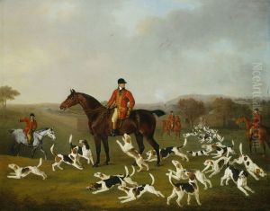 Unkennelling the Royal Hounds on Ascot Heath by Henry Bernard Chalon
