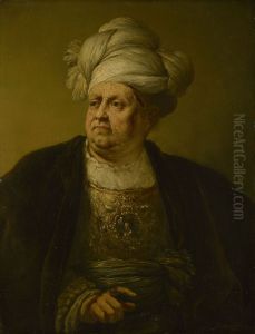 Man Wearing a Turban by Christian Wilhelm Ernst Dietrich