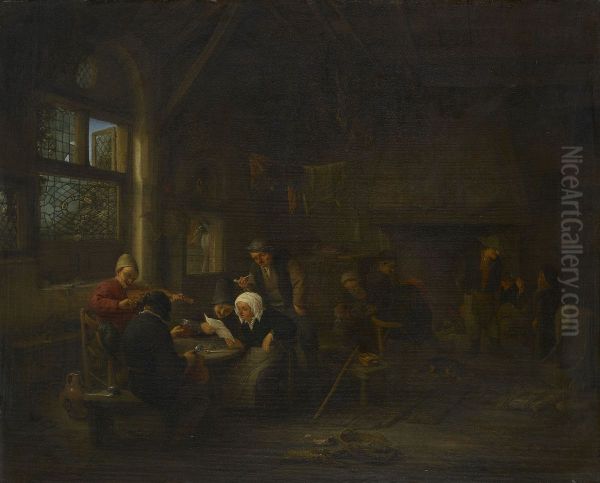 An Evening Scene in a Tavern, with a Fiddler - view 1