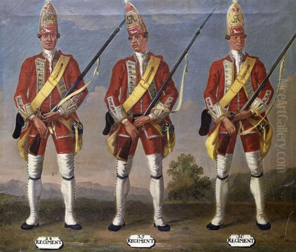 Grenadiers, 28th, 29th and 30th Regiments of Foot, 1751 - view 1