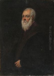 Portrait of a Bearded Man (after Jacopo Tintoretto) by David Teniers the Younger