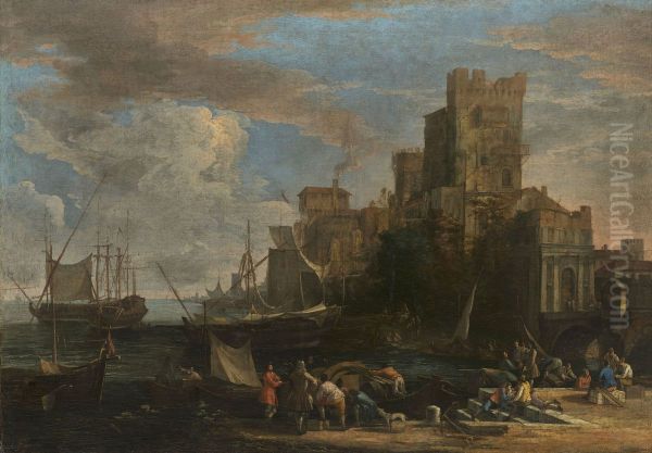 A Caprice View of a Seaport - view 1