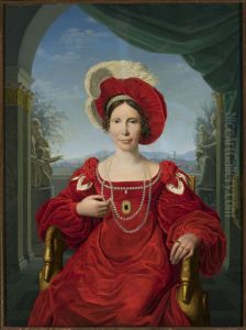 Portrait of Electress Auguste of Prussia. Portrait of Electress Auguste of Prussia.