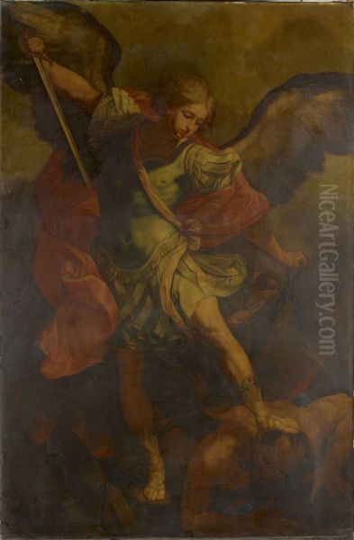 Saint Michael the Archangel Slaying the Dragon - view 1