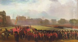 The Presentation of Crimean Medals by Queen Victoria, 18 May 1855 by George Housman Thomas